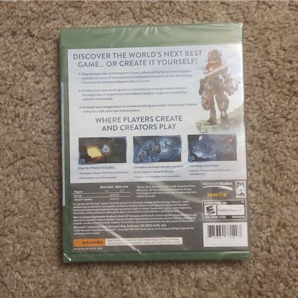 Project Spark Xbox One BRAND NEW SEALED - Picture 2 of 2